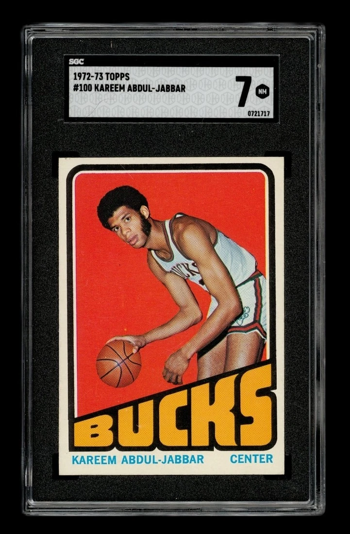 Topps Kareem Abdul-Jabbar 7 Graded Basketball Sports Trading Cards