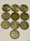New Listing90% Silver Morgan And Peace Silver Dollars Lot Of 10 Mixed Dates 🔥