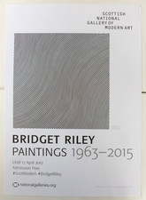 BRIDGET RILEY Paintings 1963-2015   2017 ART EXHIBITION POSTER