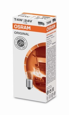   T4W 24V 4W BA9s Original Faltschachtel OSRAM Original | Longlife + Bright  
