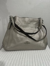 Coach 87399 Edie 31 Metallic Leather Shoulder Bag