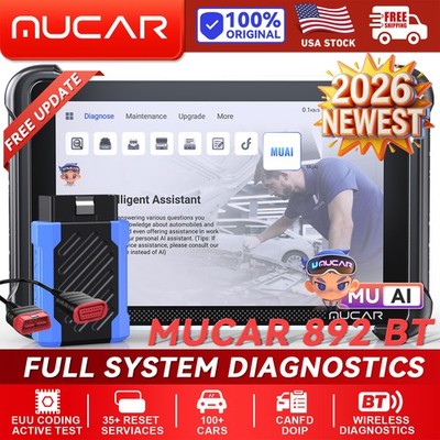 AI-Assist MUCAR 892BT Bidirectional Car Scanner Diagnostic Tool Key Coding CANFD