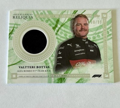 2023 Topps Eccellenza Formula 1 F1 Valtteri Bottas /99 Relic Driver Worn Reliq