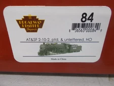 BROADWAY LIMITED # 84 ~UNLETTERED 2-10-2 LOCOMITIVE-TENDER~DCC & SOUND~HO SCALE
