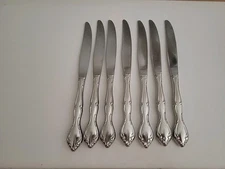 7 Oneida Community Cantata Stainless Butter Knives Knife Silverware Flatware