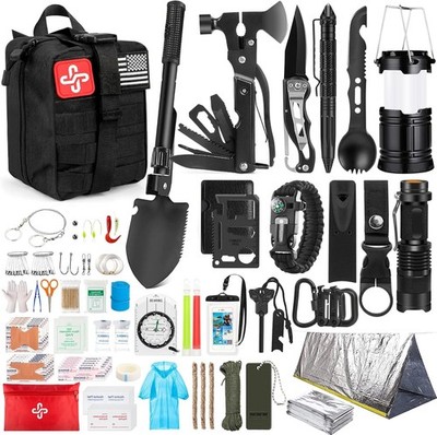 Survival Kit 250Pcs First Aid Emergency Kit Molle Bag