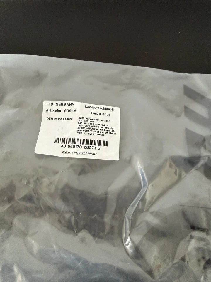 Kia Sorento CRDI 170ps 2.5 Diesel Turbo Schläuche Modell JC 2002-2009 Ladeluft - Bild 3 von 4