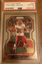   2020 Panini Prizm #328 Clyde Edwards-Helaire Kansas City Chiefs RC PSA 10