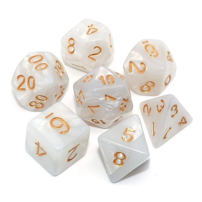 7pcs Polyhedral Dice Acrylic Set For DND RPG MTG Dungeons Dragons Game Party AU - image 3 of 4