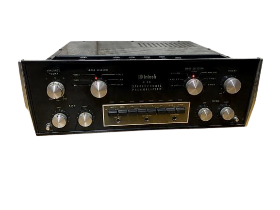 MCINTOSH C28 Stereo Preamplifier Analog Black Home Audio Very Good