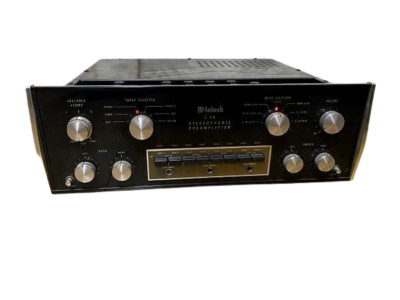MCINTOSH C28 Stereo Preamplifier Analog Black Home Audio Very Good