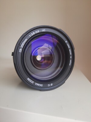 	Sigma 28-200mm F 3,8-5,6 UC Aspherical For Canon,Lens Made in Japan		 			