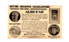 American Earphone Company - Hearing Aid - Advertsing Trade Card Postcard NYC