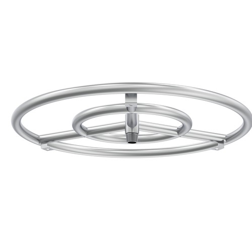 VEVOR 18 inch Round Drop-in Fire Pit Pan Stainless Steel Fire Pit Burner Kit - Picture 11 of 12