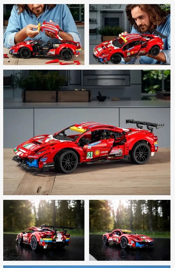 LEGO TECHNIC: Ferrari 488 GTE “AF Corse #51” set 42125 BRAND NEW