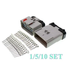 14 Pin/Way Delphi Apex 2.8mm Automotive Male Female Connector Plug Socket Kit