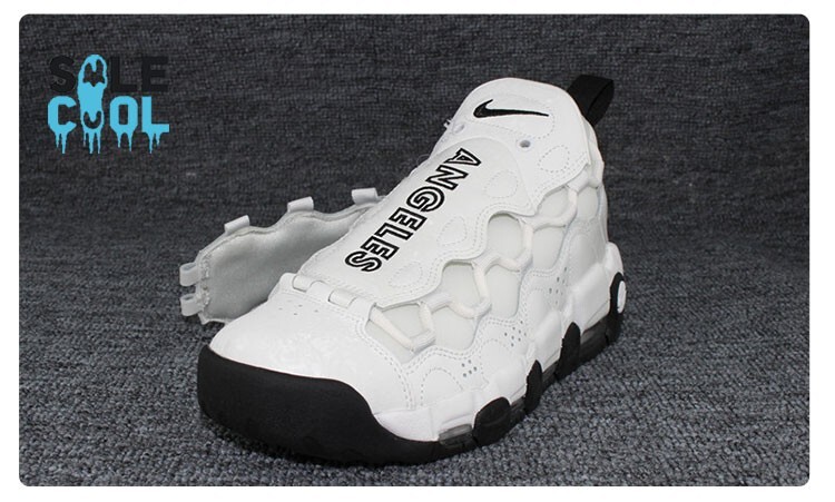 Nike Air More Money White Los Angeles All Star Black Women's Shoes