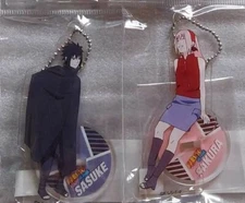 NEW NARUTO Fujikyu Limited Sasuke Sakura Acrylic Stand Key Holder 2 set from JPN