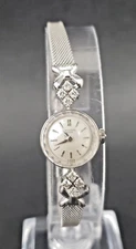 Universal Genève 14k White Gold & Diamond Set Case, Women's Wrist watch 17j