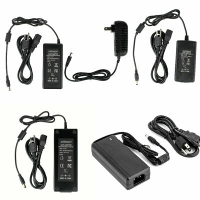 AC to DC Adapter 12V 2A/3A/5A/10A 24V 3A/5A Multipurpose Power Supply US Plug