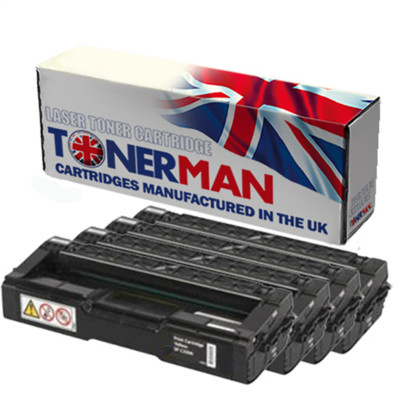  Toner für RICOH SPC250 SPC250DN SPC250SF 40754 Komplettset UK Reman.