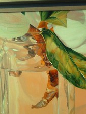 Quadro Magnolia nel vetro di Fabio Aguzzi con certificato di autenticità 