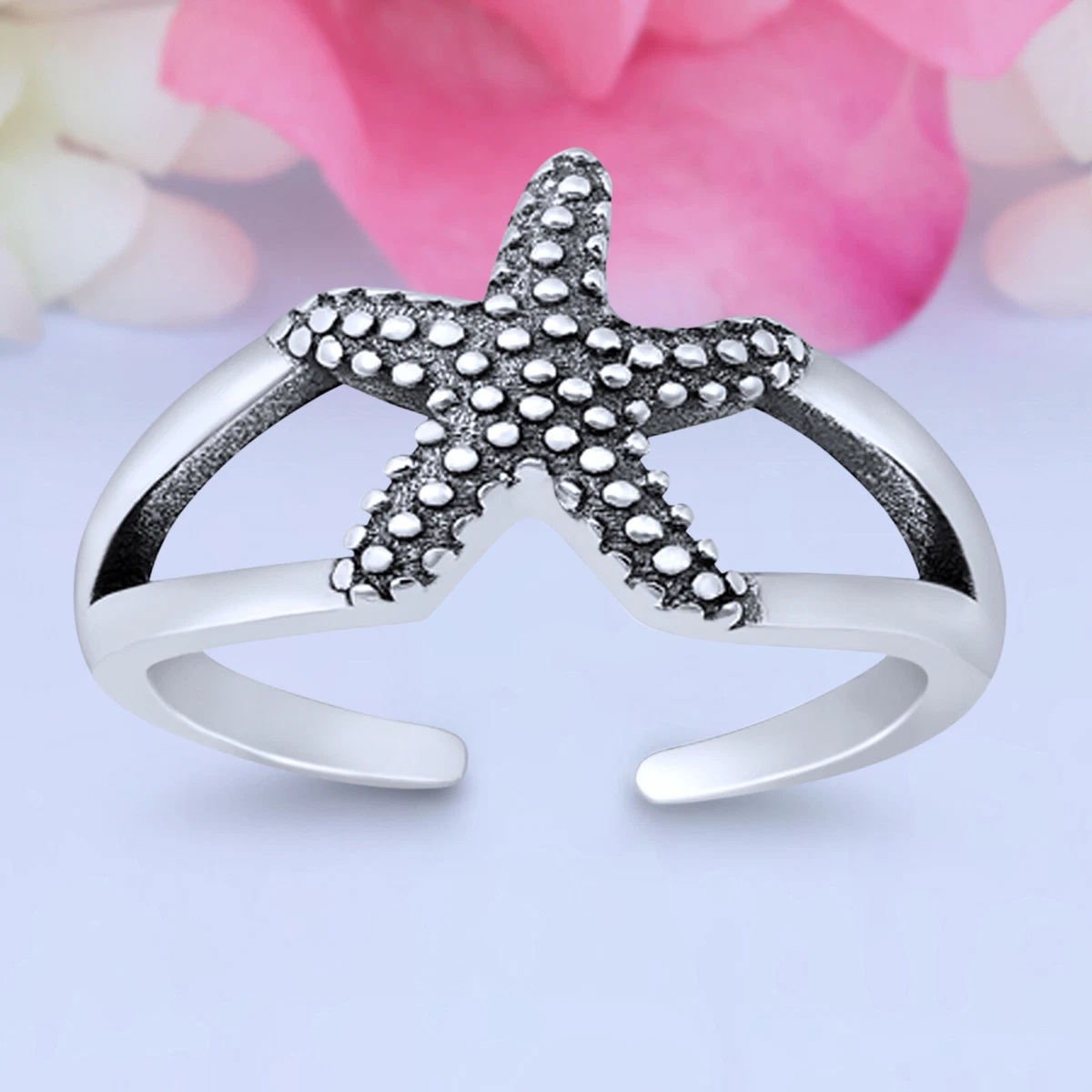 Thin silver shop toe rings