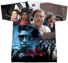 NEW JACK CITY T-SHIRT, WESLEY SNIPES, ICE TEA, CHRIS ROCKHIP HOP, RAP, 90'S TEES