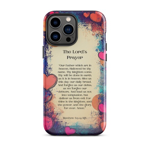 Lord's Prayer Heart Design Glossy Tough Case for iPhone® - Picture 12 of 24