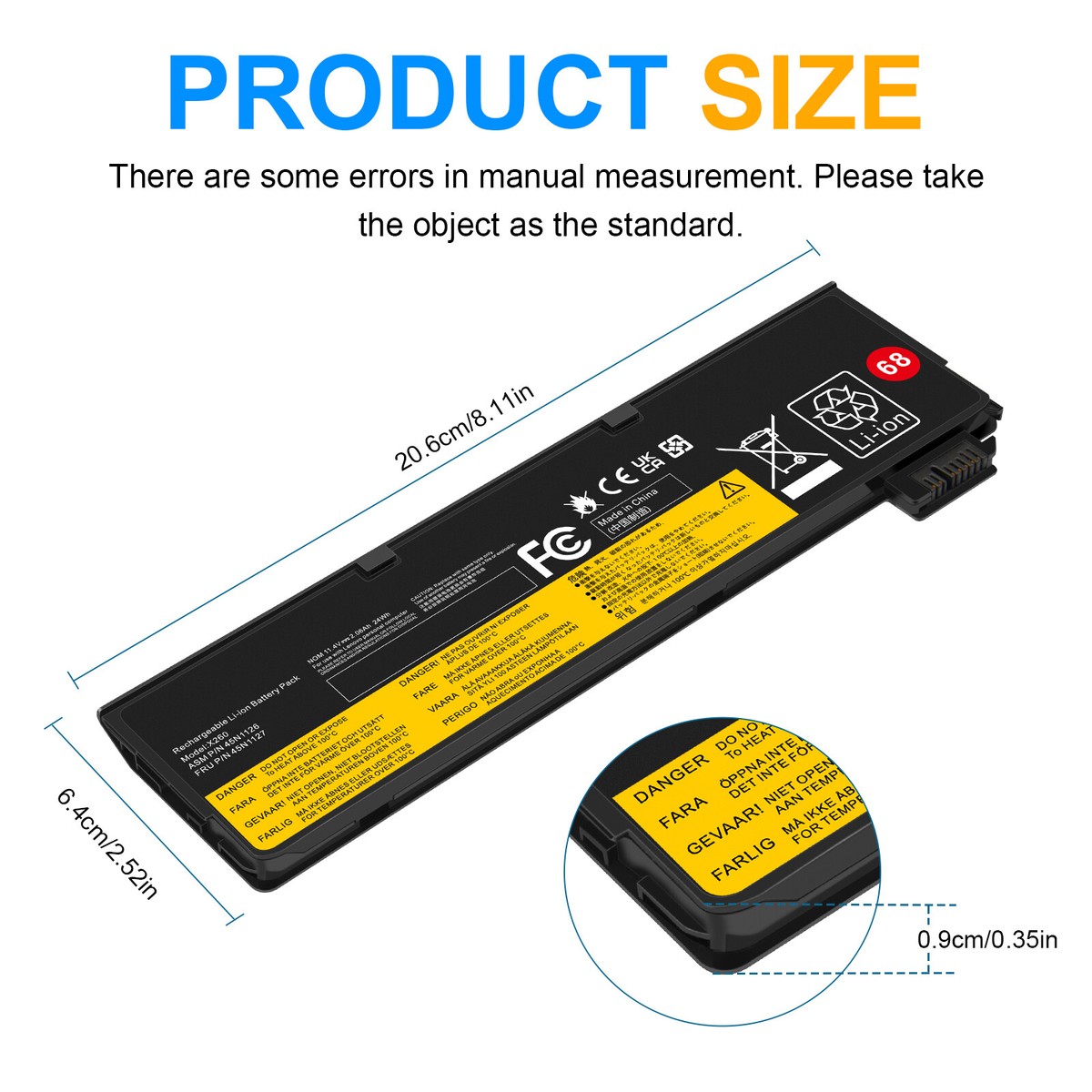 Laptop Battery For Lenovo Thinkpad T460 T550 T460P T560 L460 L470