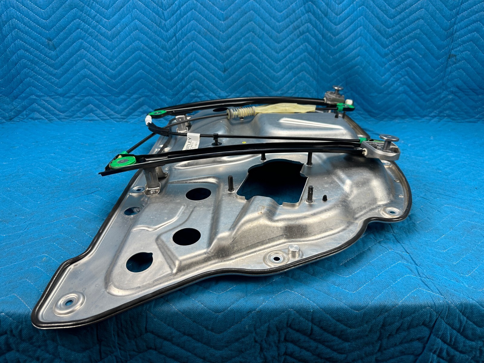 Bentley Flying Spur Rear Passenger Door Window Regulator w/Carrier 2006-2012 OEM
