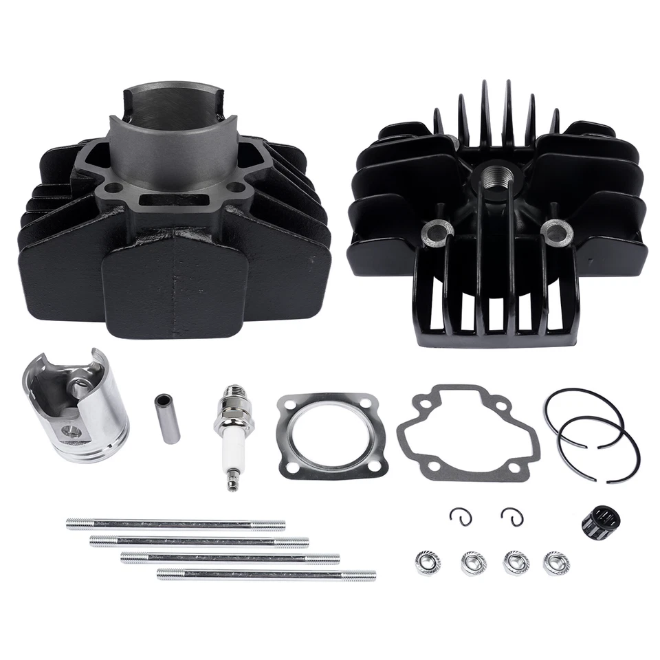 Cylinder Head Piston Kit Fits for Yamaha PW50 Big Bore 60cc 1981-2021 PY50 QT50 - Image 2 of 4