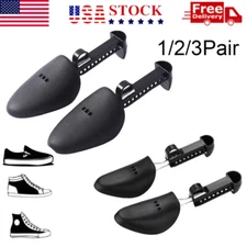 1-3 Pairs Plastic Adjustable Shoe Keeper Support Stretcher Boot Shapers Tree USA