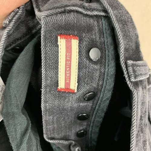 Jeans John Varvatos EE. UU. 30 *29x29 Negro Botón Recto Mosca Ajuste Auténtico - Imagen 11 de 11