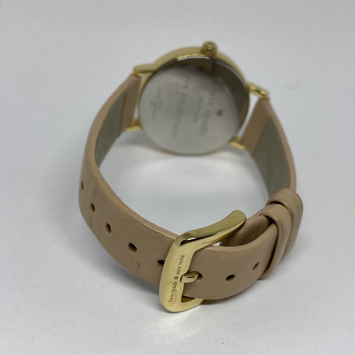 Kate Spade New York Metro 0073 Women Beige Leather Analog Dial Wrist Watch VK106 Kate Spade New York Metro 0073 Womens Beige Leather Analog  main image 4