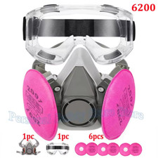 6200 Dust Gas Mask 2097 2091 Safety Goggles Dust Polishing Cutting Fiber Welding