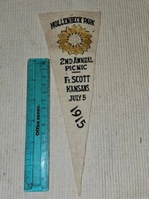 Spanish American War 1898 US Army 1915 Fort Scott Kansas Picnic Pendant L@@K!!!