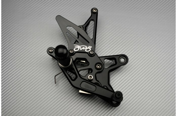 Commandes reculées ajustables ZX6R argent pour supprimer le jeu au sélecteur - 3