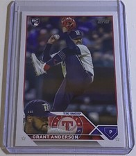 Grant Anderson 2023 Topps Update Series Rookie RC #US141 Texas Rangers
