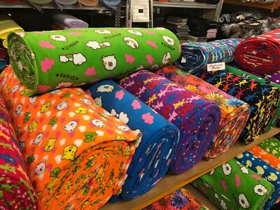 Tiere Mickey Bär Polar Fleece Stoff Material Anti Pille 150cm breit Kinder