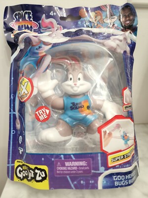Space Jam Heroes of Goo Jit Zu Bugs Bunny Carrot Fill Action Figure Basketball