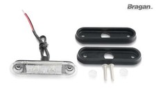 12v 24v White Flush LED Clear Lens Marker Light Trailer Van Car Pickup 4x4 Truck