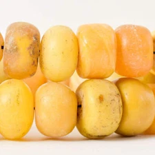 Phenolic Resin Yellow Beads Morocco 36 Inch