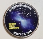 Boomerang Nebula Hubble Space Telescope Colorized Clad Kennedy Half Dollar 50C