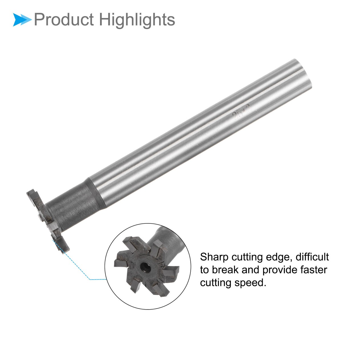 T Mills Utoolmart 20mm T-Slot End Mill Cutter - 6 Flute HSSAL T Mills Utoolmart 20mm T-Slot End Mill Cutter - 6 Flute HSSAL
