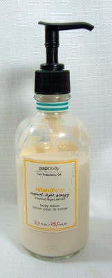 Gap Body Lotion Island Hop Tropical Pump 8.4 fl oz Used Vintage Fragrance