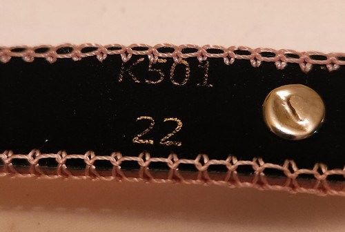 Girls Pink Textured Faux Leather Rhinestone Belt Rodeo, Cowgirl, 4H Show Size 22 - Picture 6 of 8