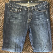 7 Seven For All Mankind Women's Jeans THE SKINNY Size 28 Blue