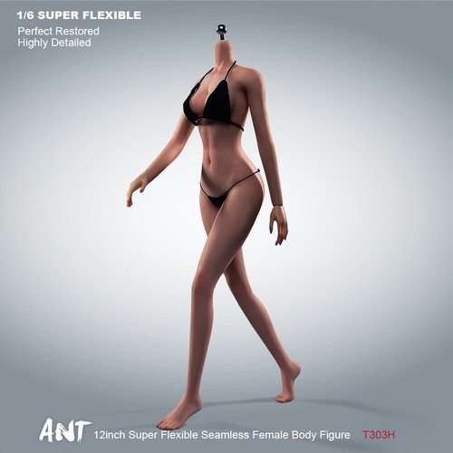 US 1/6 Super Flessibile Corpo Senza Cuciture Rame Pelle Abbronzante per 12" Action Figure Giocattolo - Foto 4 di 9
