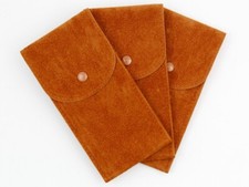 New 3 Watch Box Brown Single Case Scratch-Resistant Fabric Pouch